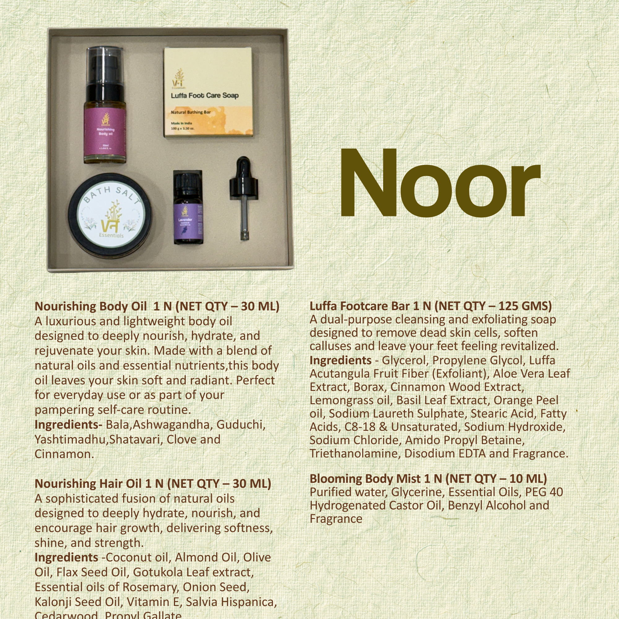 Noor- The Complete Care Essentials Box by Vann Essentials
