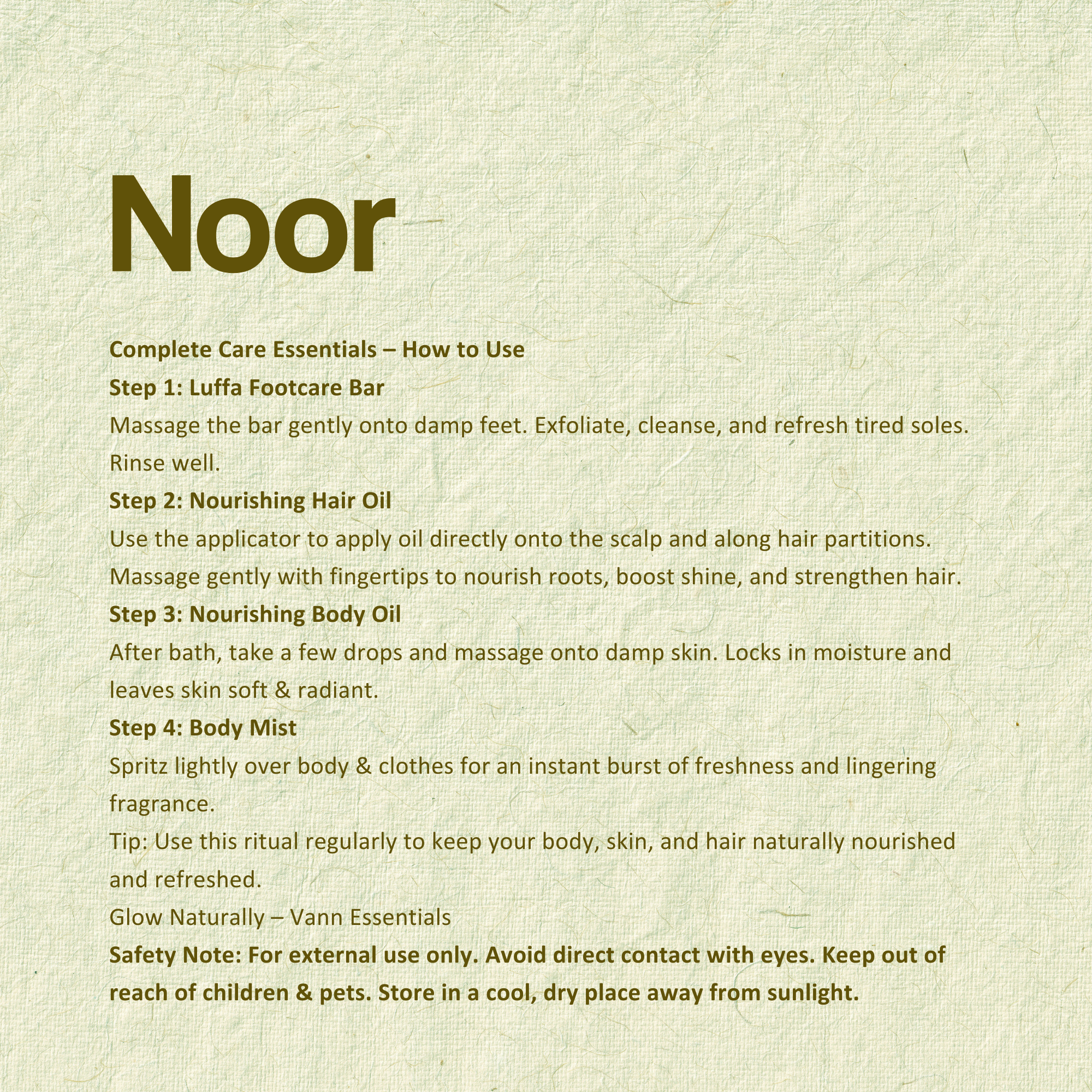 Noor- The Complete Care Essentials Box by Vann Essentials