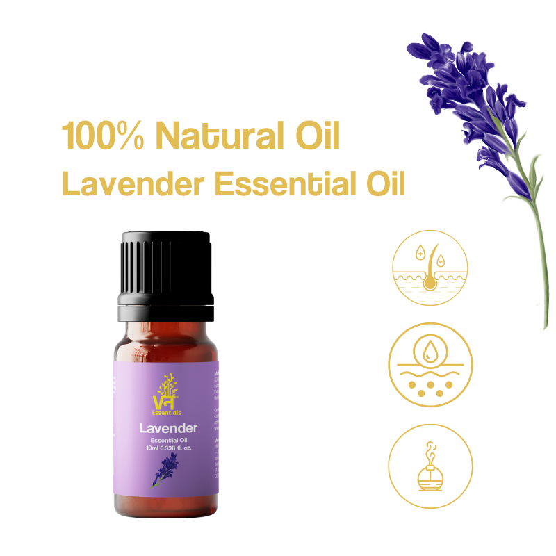 Lavender Essential Oil for Shiny Hair, Skin, Good Sleep & Aromatherapy