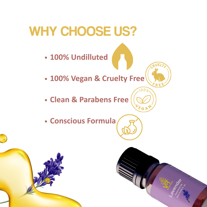 Lavender Essential Oil for Shiny Hair, Skin, Good Sleep & Aromatherapy