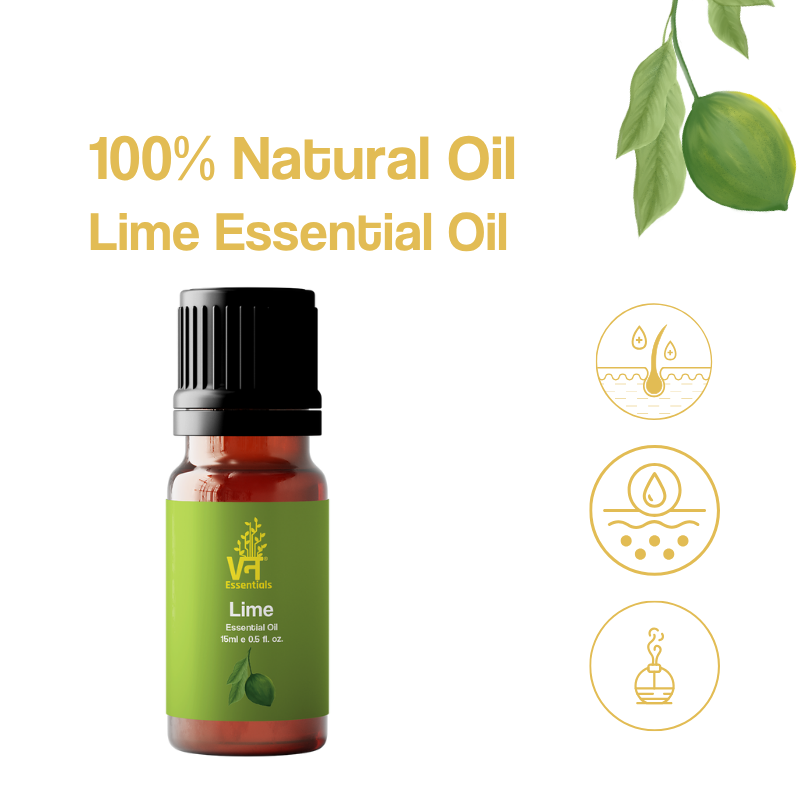 Lime Essential Oil for Skin, Hair, Difusers | Uplifts Mood & Sharper Focus