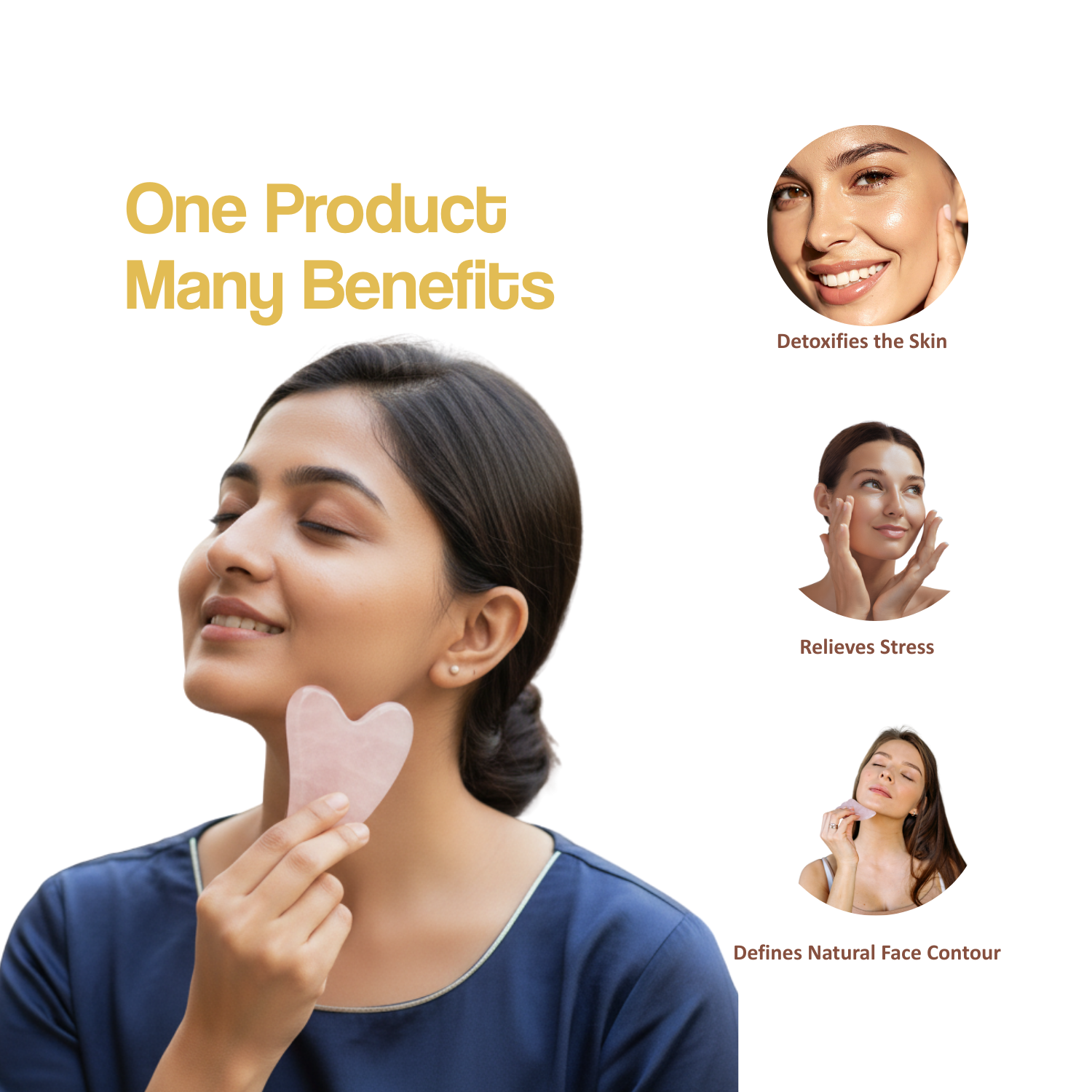 Gua-Sha Massaging Tool for Face