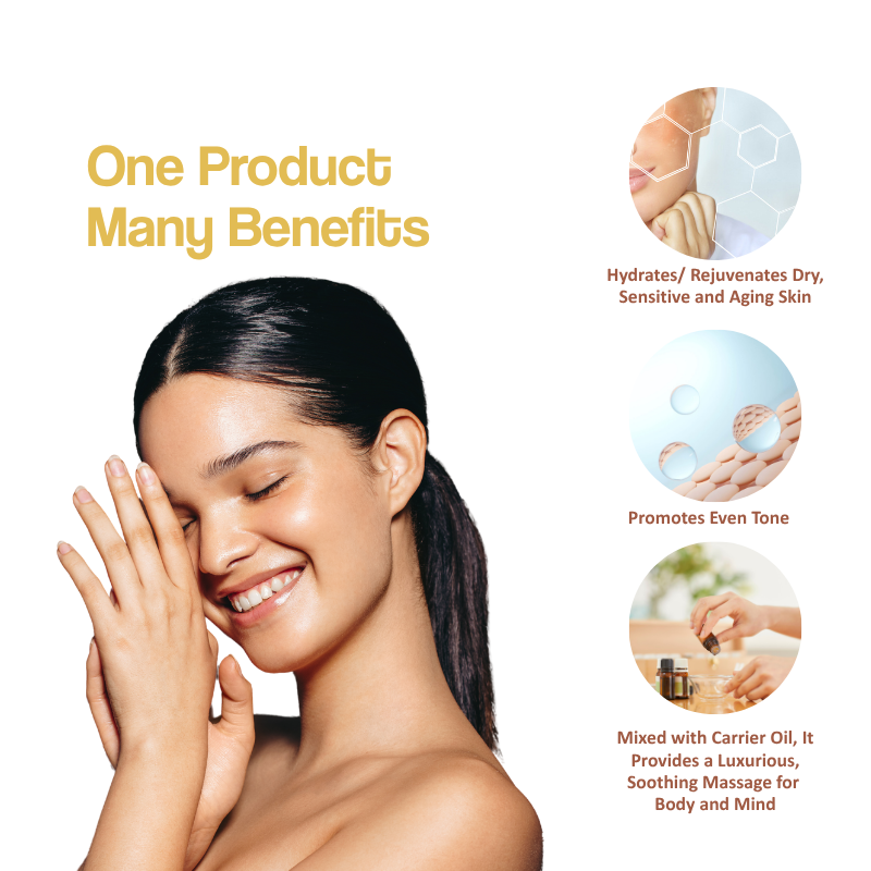 Rose Essential Oil for Diffuser, Improves Even Skin Tone