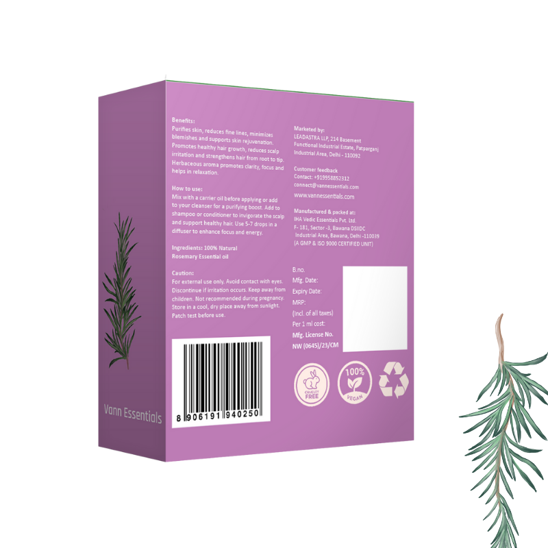 Rosemary Essential Oil for Hair Growth | Controls Hair Fall