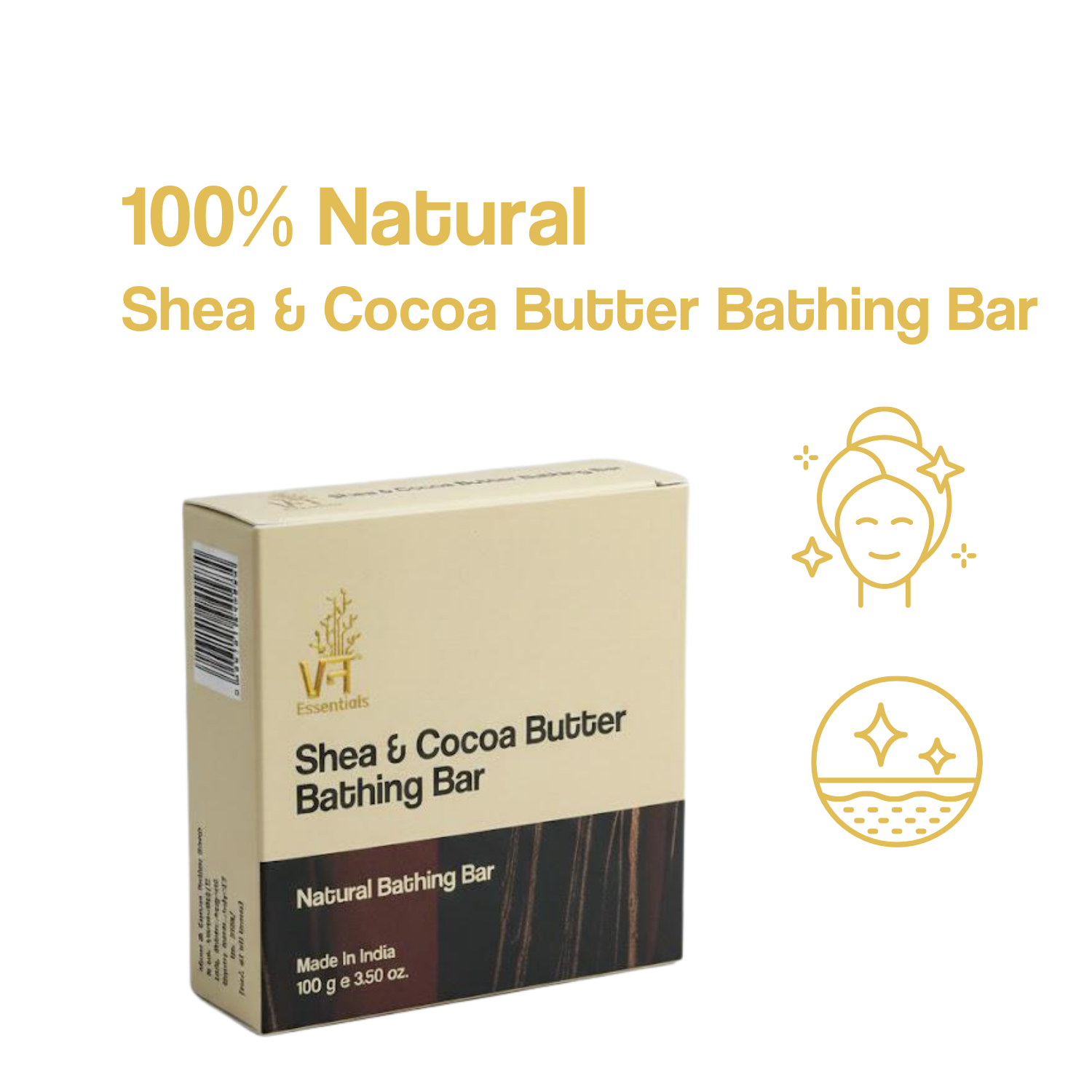 Shea & Cocoa Butter Bathing Bar