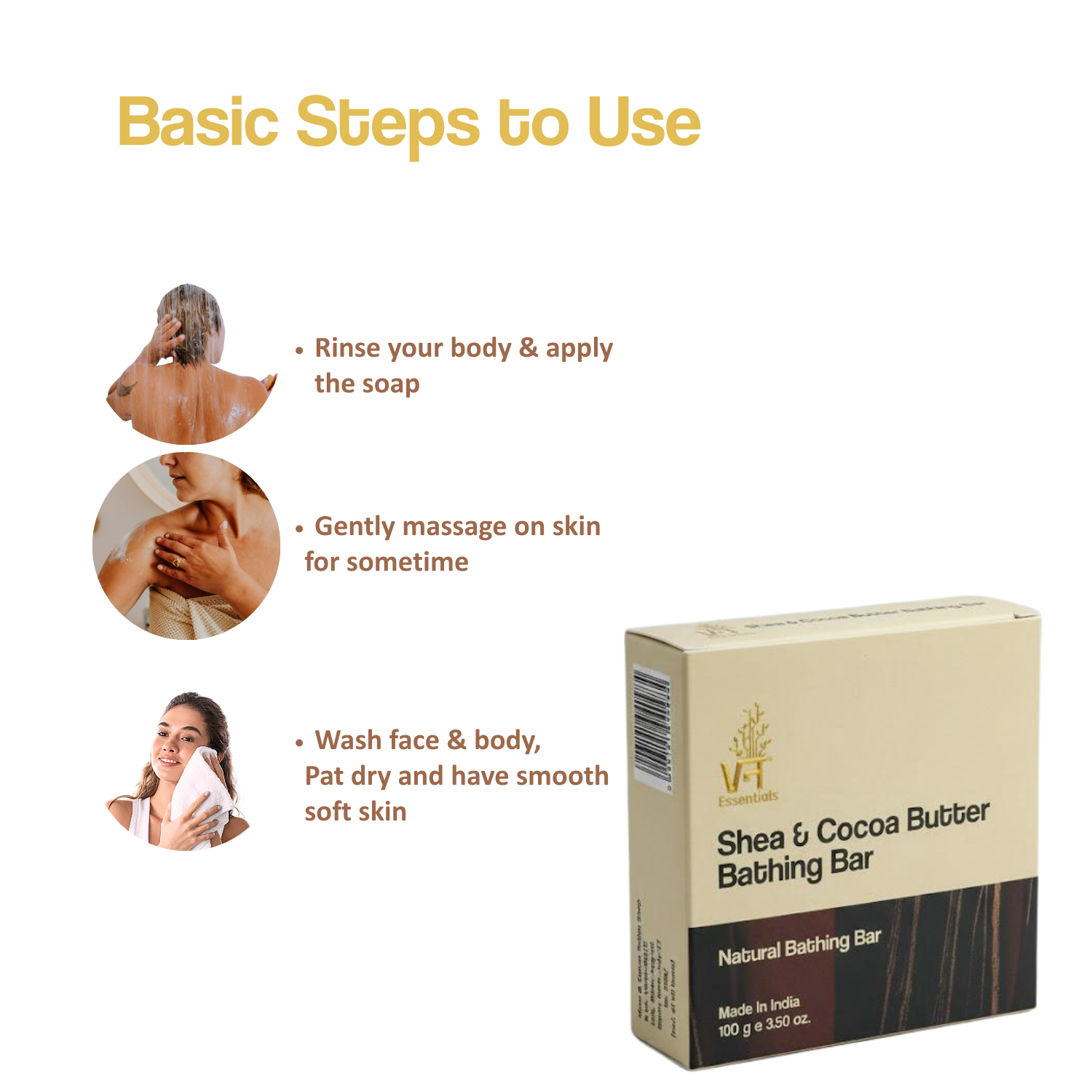 Shea & Cocoa Butter Bathing Bar