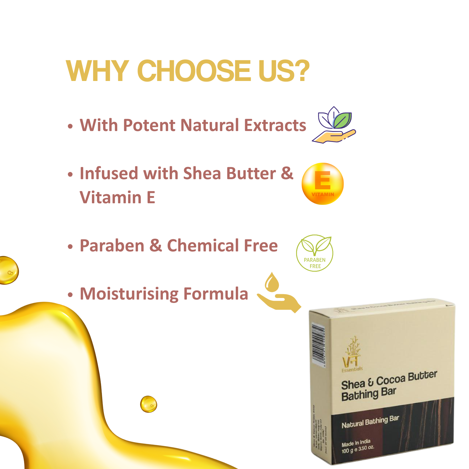 Shea & Cocoa Butter Bathing Bar