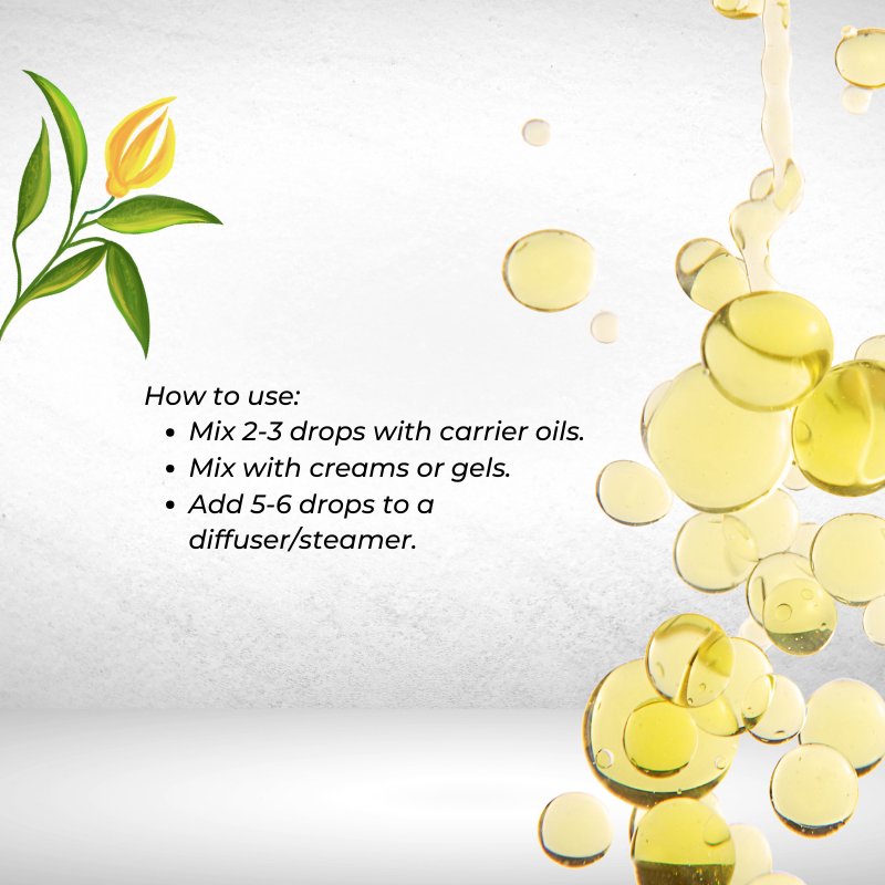 Ylang Ylang Essential Oil for Shiny Skin & Thick Hair